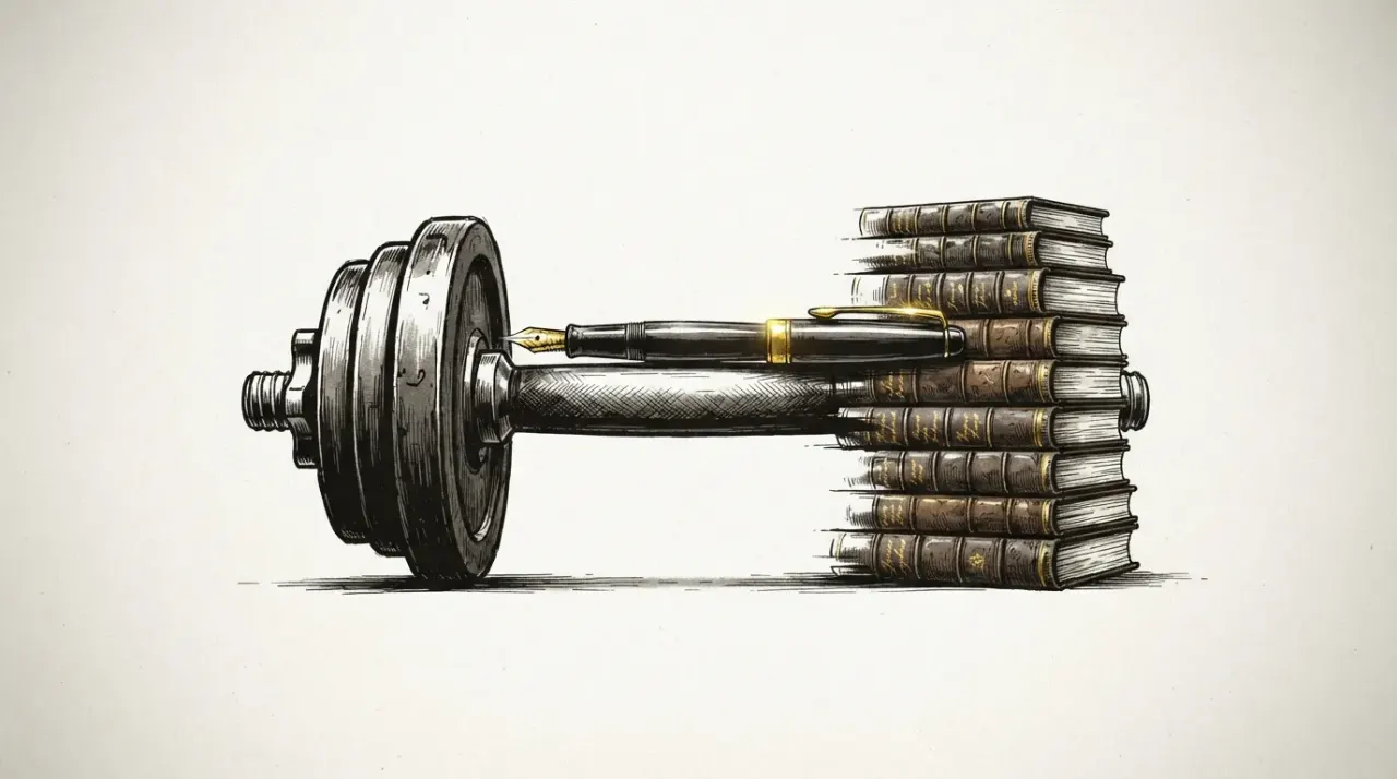Bruce Schneier's sharp reframe: writing is a gym task, not a work task