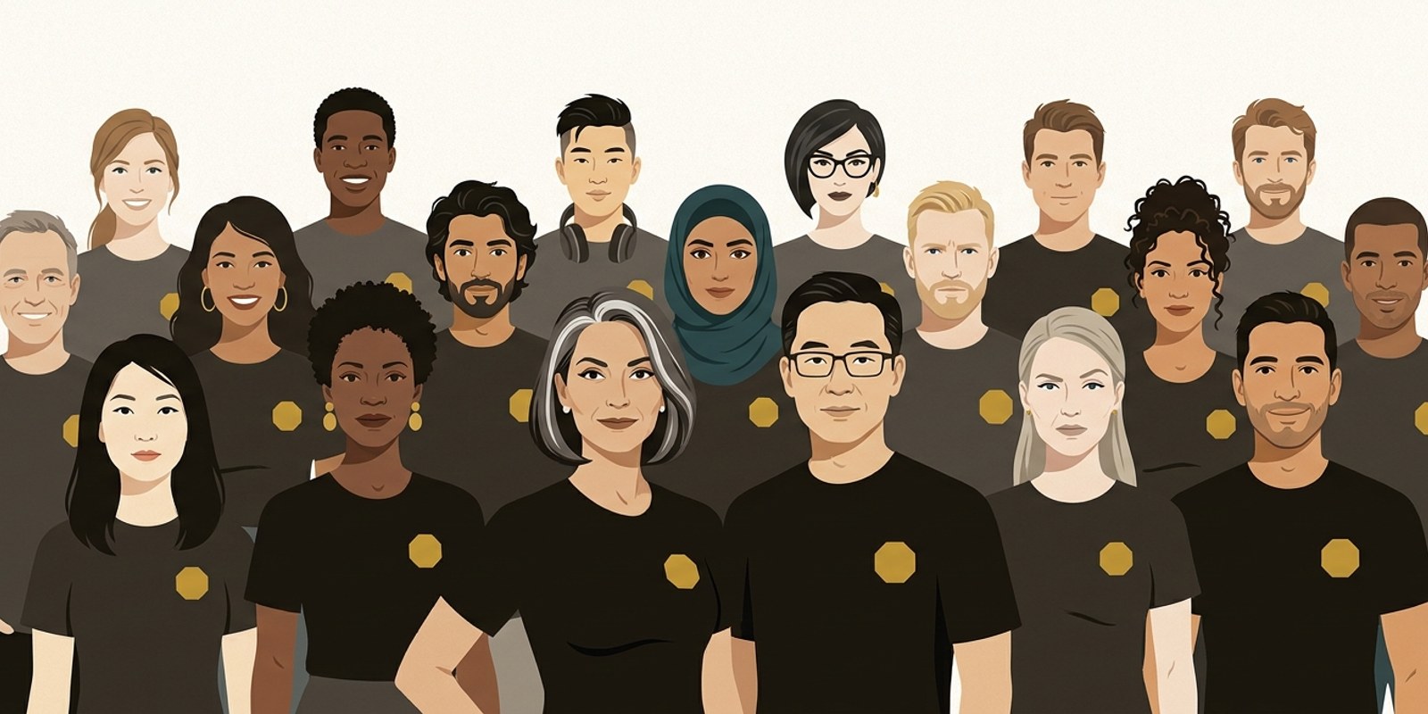 Illustration representing the ProvenBrief newsroom desks